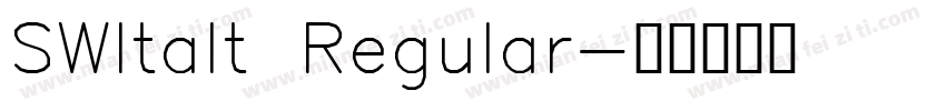 SWItalt Regular字体转换